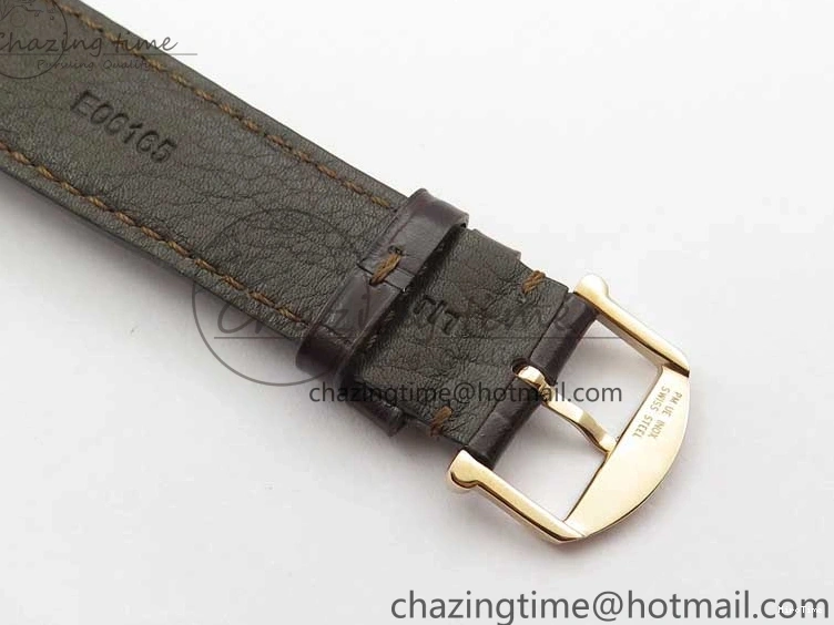 MIROTIME 0415 Stylish Portofino IW459402 RG MKS 1:1 Best Edition White Dial on Brown Leather Strap Miyota 7084